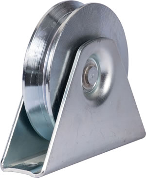 RUEDA GALVANIZADA CON BASE  EN Y