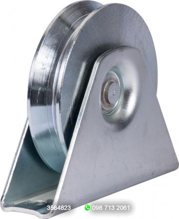 HERRAJES: RUEDAS: CONTROL TOTAL:  >RUEDA GALVANIZADA CON BASE  EN Y