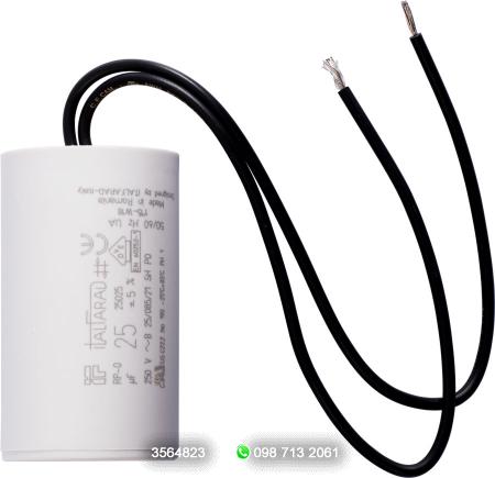 REPUESTOS MOTORES: CONSUMIBLES: CONDENSADORES :  >CONDENSADOR  DE 25uf